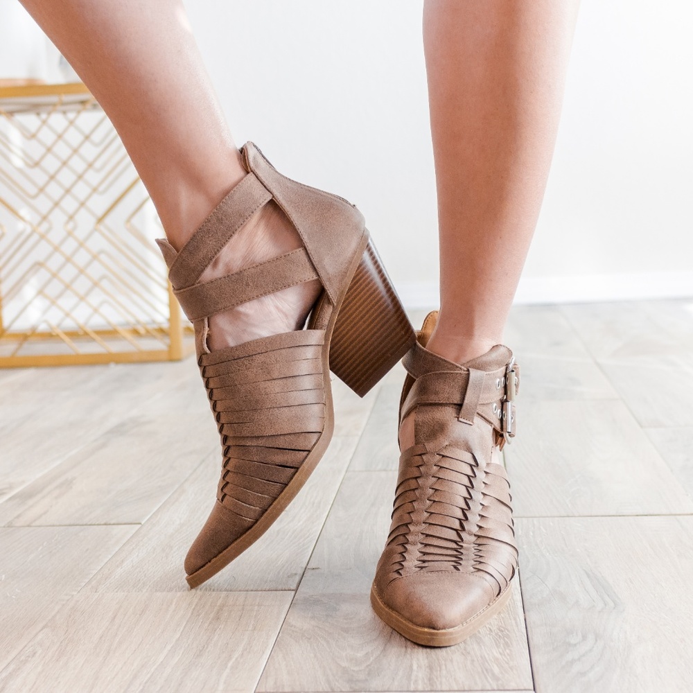 'Zoey' Double Buckle Booties